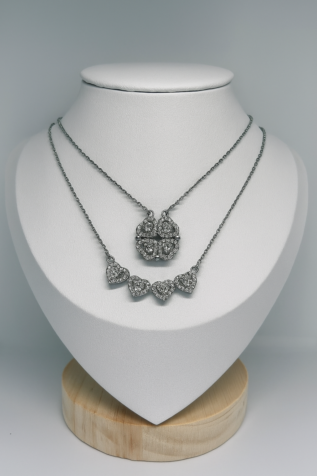 COLAR CORAÇÃO/ TREVO