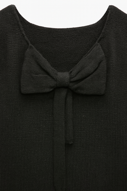 CAMISOLA DE MALHA COM LAÇO NAS COSTAS