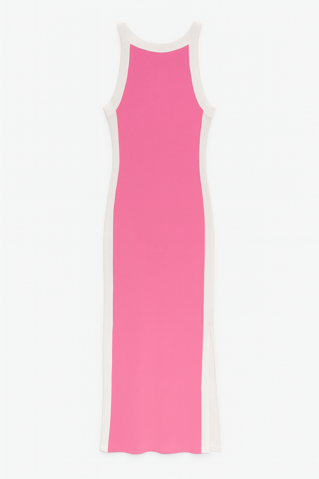 VESTIDO MIDI CANELADO