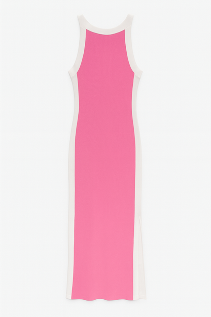 VESTIDO MIDI CANELADO