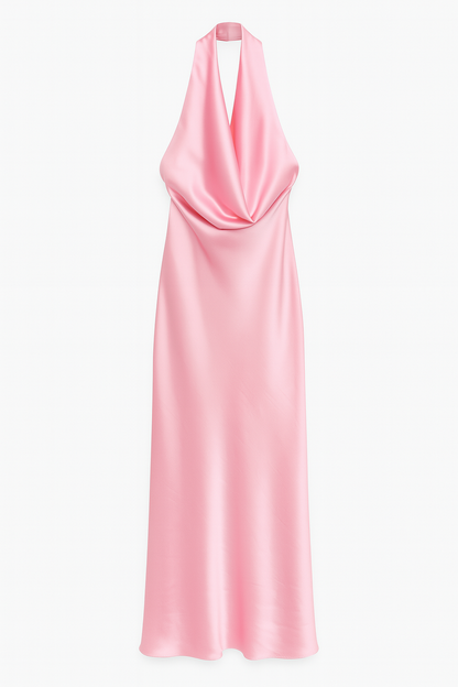 VESTIDO CERIMÓNIA DECOTE PROFUNDO